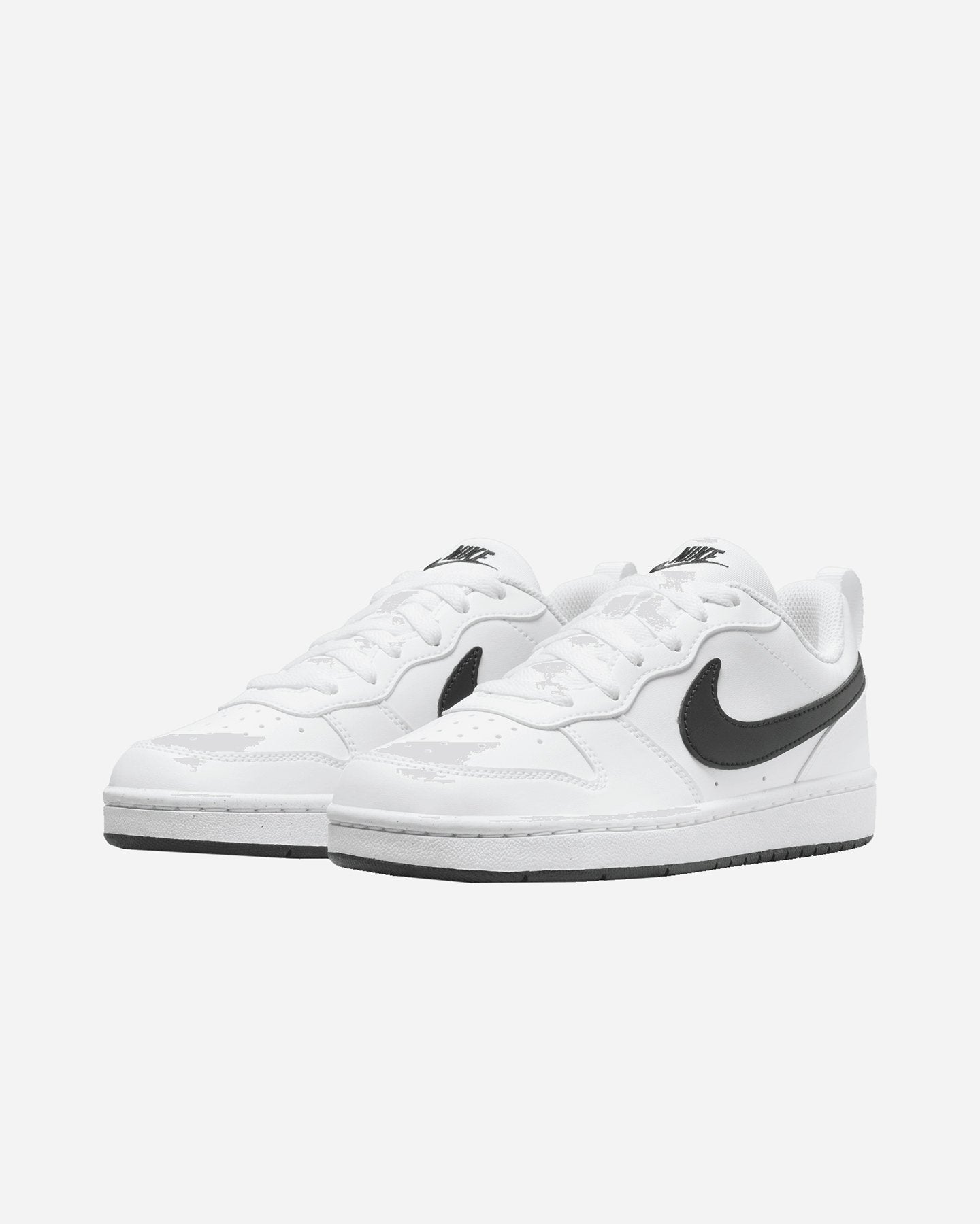 NIKE Court Borough Low Recraft (GS), Sneaker Unisex - Bianco, Bianco e Nero