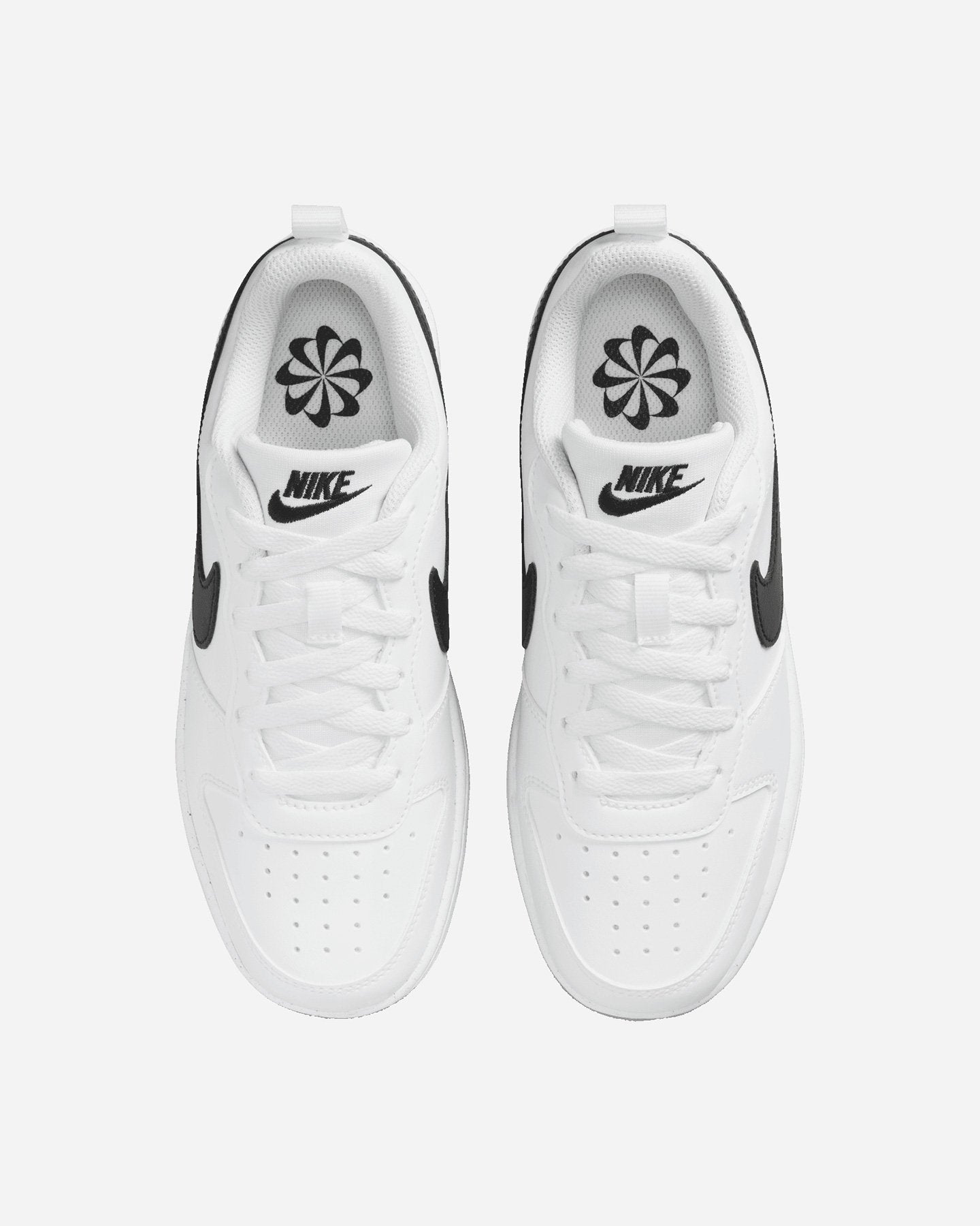 NIKE Court Borough Low Recraft (GS), Sneaker Unisex - Bianco, Bianco e Nero