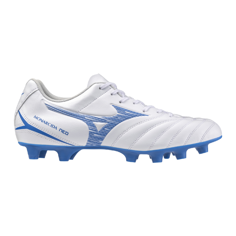 Mizuno Monarcida Neo III Select AG Football Boots, Scarpe Da Calcio Uomo - Nero, Bianco/Blu