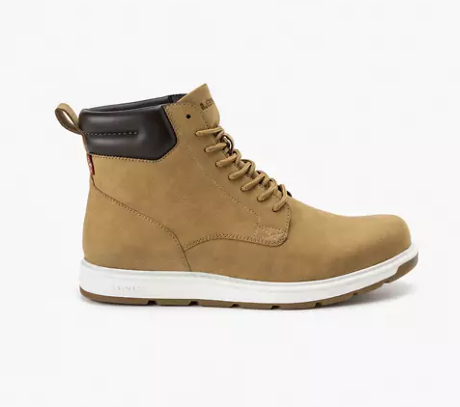 Levi's Marshall Boots, Scarponcini Da Uomo - Dark Brown, Medium Yellow