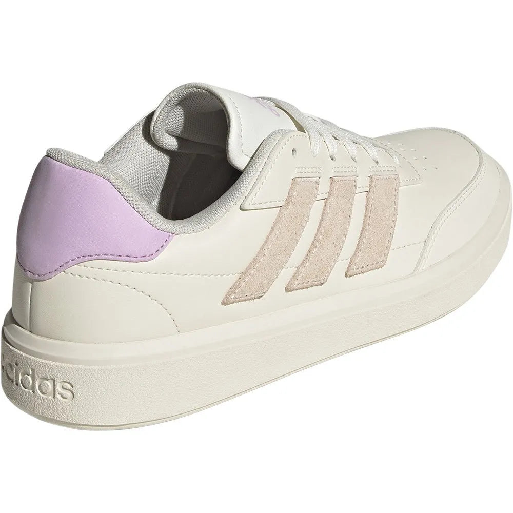 Adidas Courtblock, Sneaker Donna - Bianco, Rosa / Rosa Cipria, Metallico