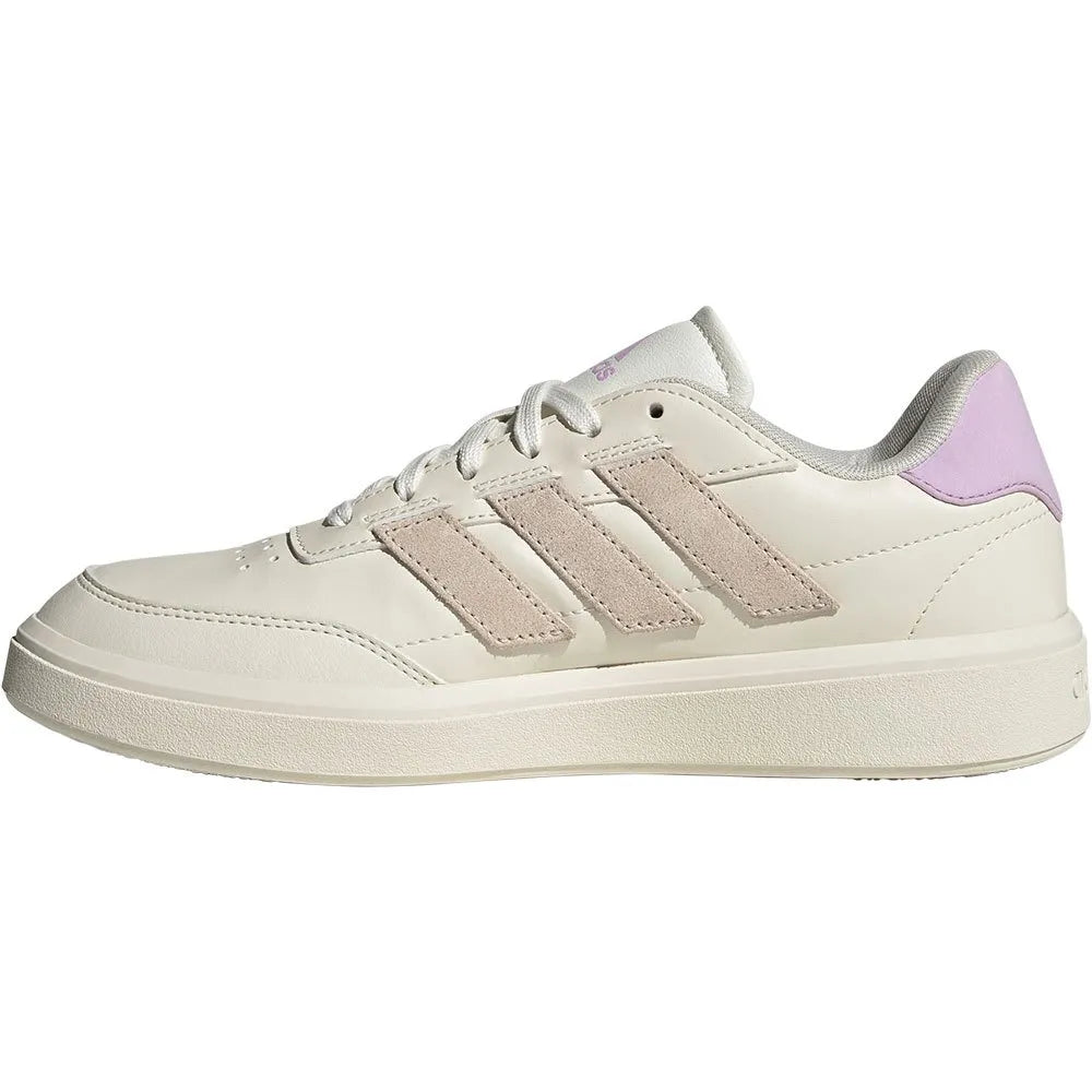 Adidas Courtblock, Sneaker Donna - Bianco, Rosa / Rosa Cipria, Metallico