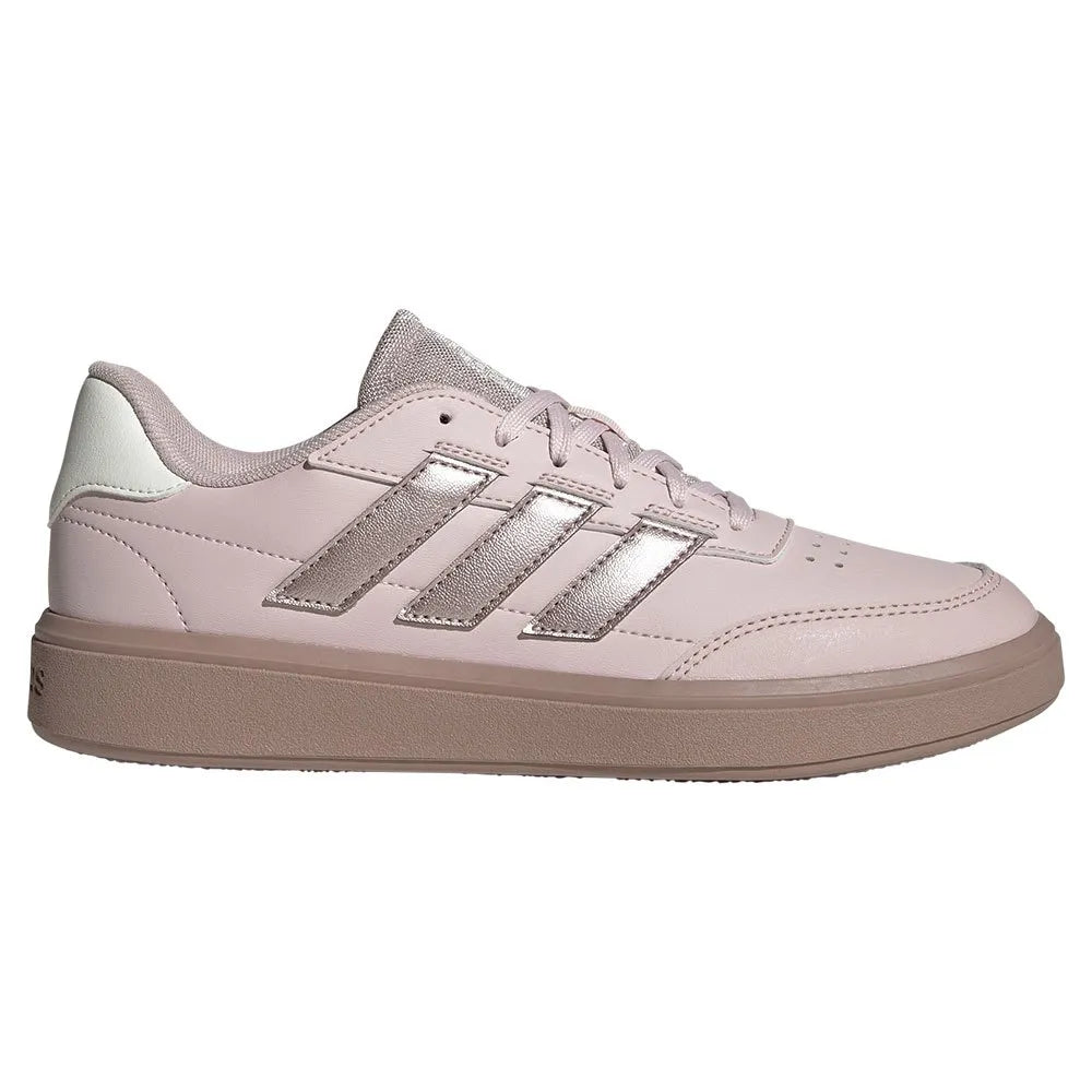 Adidas Courtblock, Sneaker Donna - Bianco, Rosa / Rosa Cipria, Metallico