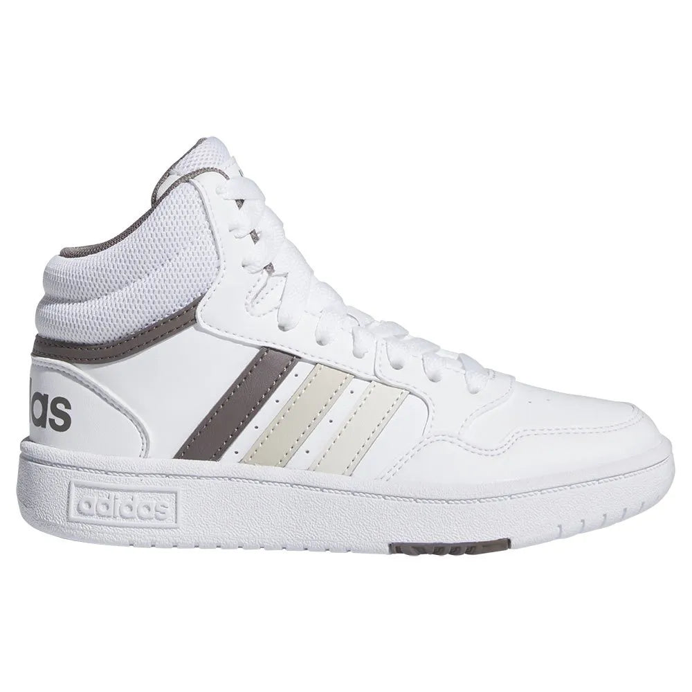 Adidas HOOPS 3.0 MID K, Sneaker Alta Ragazzi - Bianco, Beige