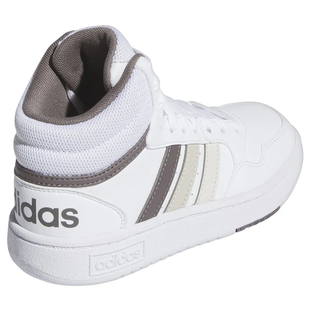 Adidas HOOPS 3.0 MID K, Sneaker Alta Ragazzi - Bianco, Beige