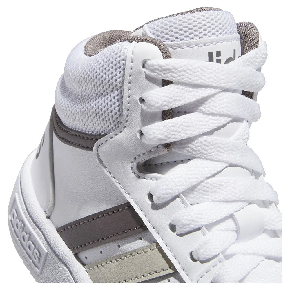 Adidas HOOPS 3.0 MID K, Sneaker Alta Ragazzi - Bianco, Beige