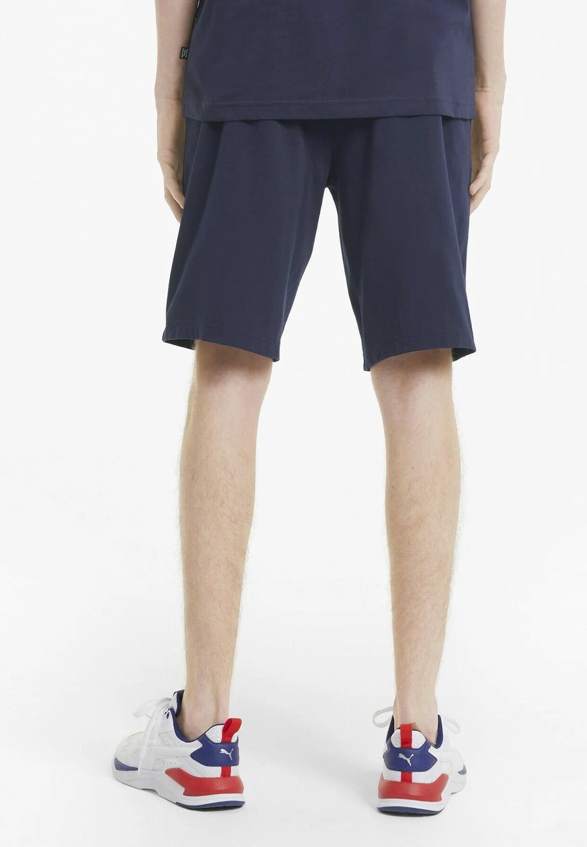 Puma ESS Jersey Shorts peacoat, Pantaloncini Uomo - Nero e Blu