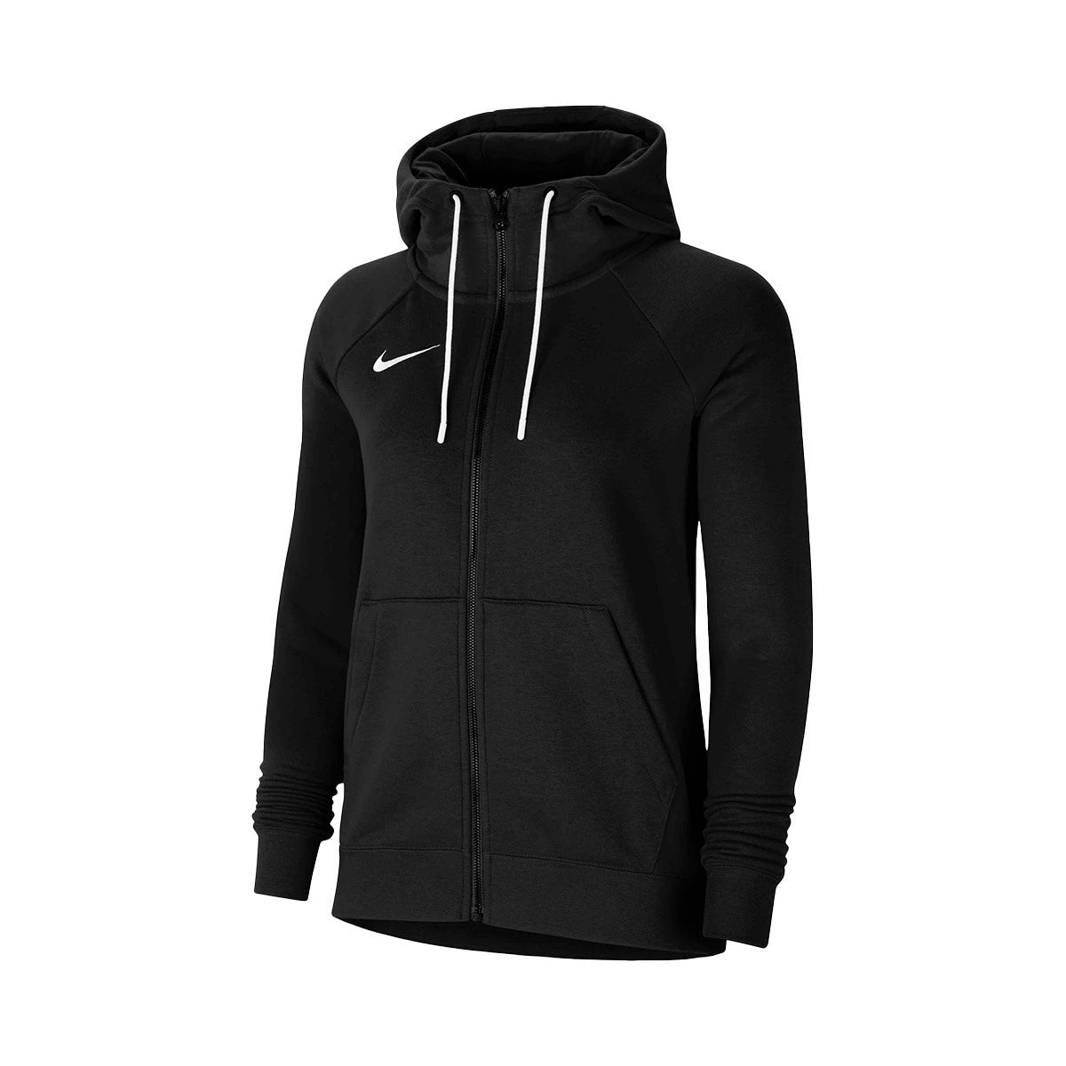 Nike CW6995, Felpa Con Cappuccio e Zip Da Donna Con Logo Ricamato - Nero