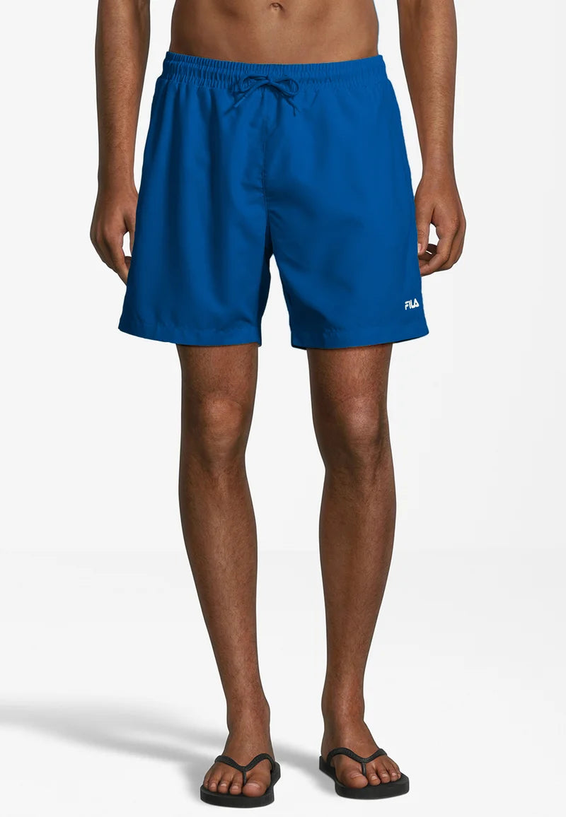 FILA Men SOMALIA beach shorts, Bermuda Mare - Nero, Azzurro