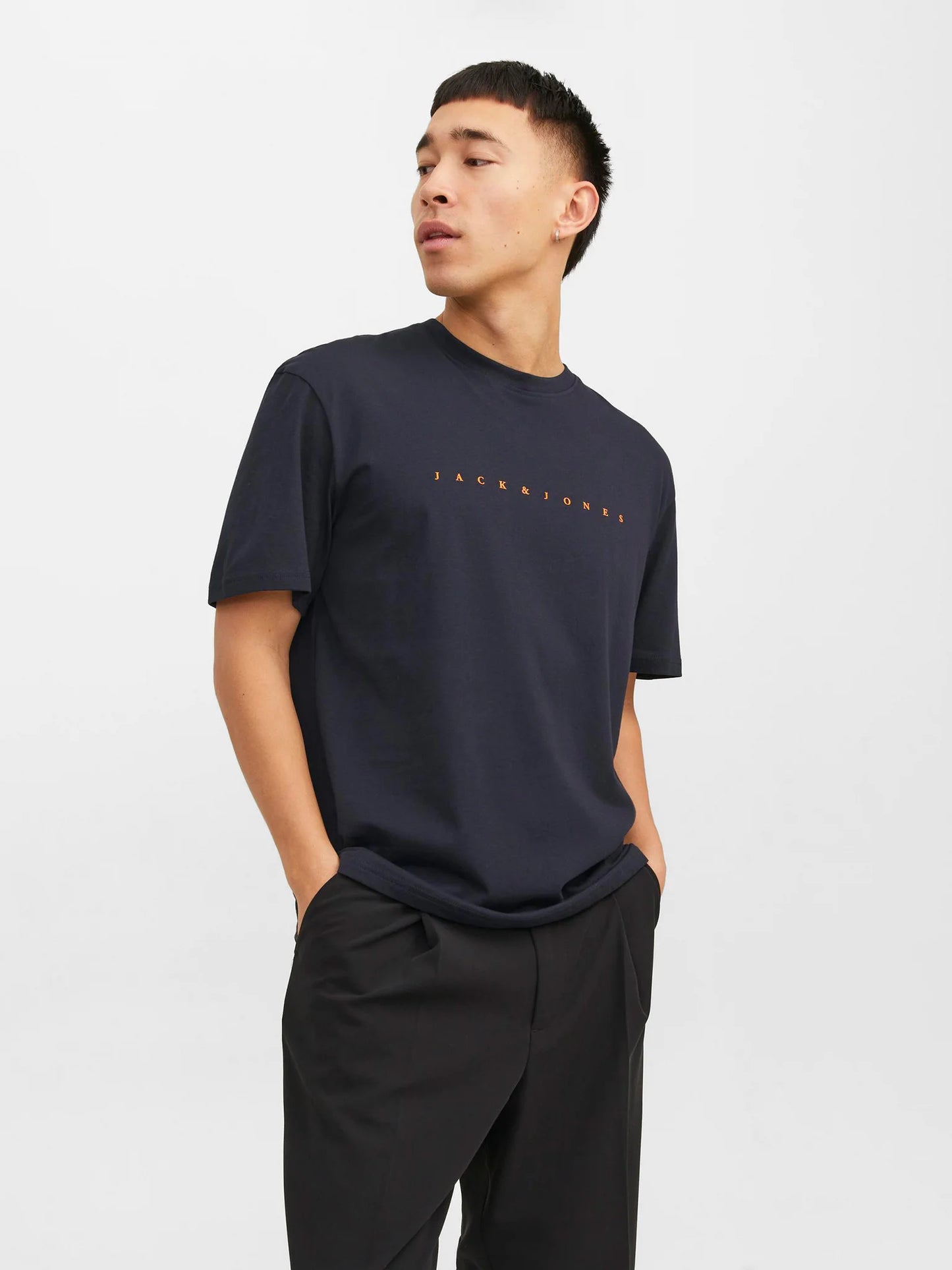 JACK & JONES JJESTAR JJ TEE SS NOOS, T-shirt Uomo - Blu, Beige