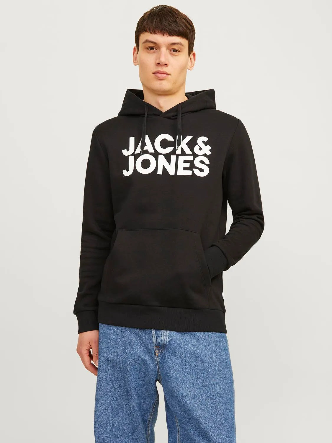 JACK & JONES, JJECORP LOGO SWEAT HOOD 2PK MP NOOS, 2 Felpe Uomo -  Nero e Blu