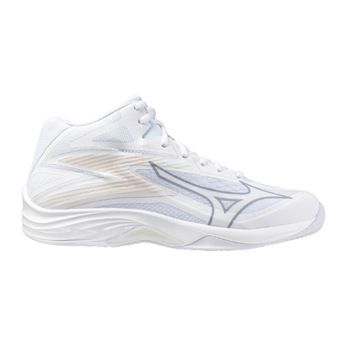 Mizuno Thunder Blade Z Mid  Volleyball Shoes Donna - Bianco