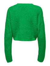 Carica l&#39;immagine nel visualizzatore di Gallery, Only, ONLMALAVI L/S CROPPED PULLOVER KNT NOOS - Verde
