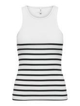 Carica l&#39;immagine nel visualizzatore di Gallery, Only, ONLKENYA RIB STRIPE TANK TOP CS JRS - Nero e Bianco
