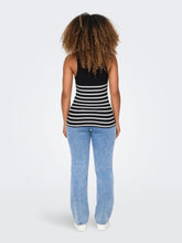 Carica l&#39;immagine nel visualizzatore di Gallery, Only, ONLKENYA RIB STRIPE TANK TOP CS JRS - Nero e Bianco
