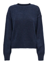 Upload the image to the Gallery viewer,Only, ONLKRISTINA LS O-NECK PULLOVER EX KNT - Navy
