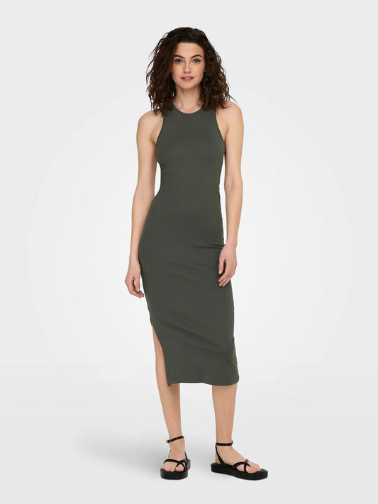 Only, ONLBELFAST S /L MIDI DRESS JRS NOOS