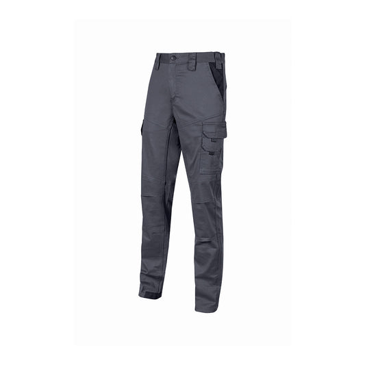 U-Power® Guapo, Pantalone Da Lavoro In 98% Cotone - Grey Iron