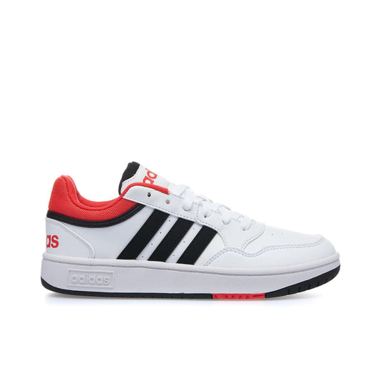 Adidas HOOPS 3.0 K, Sneaker Unisex Ragazzo - Bianco, Rosso