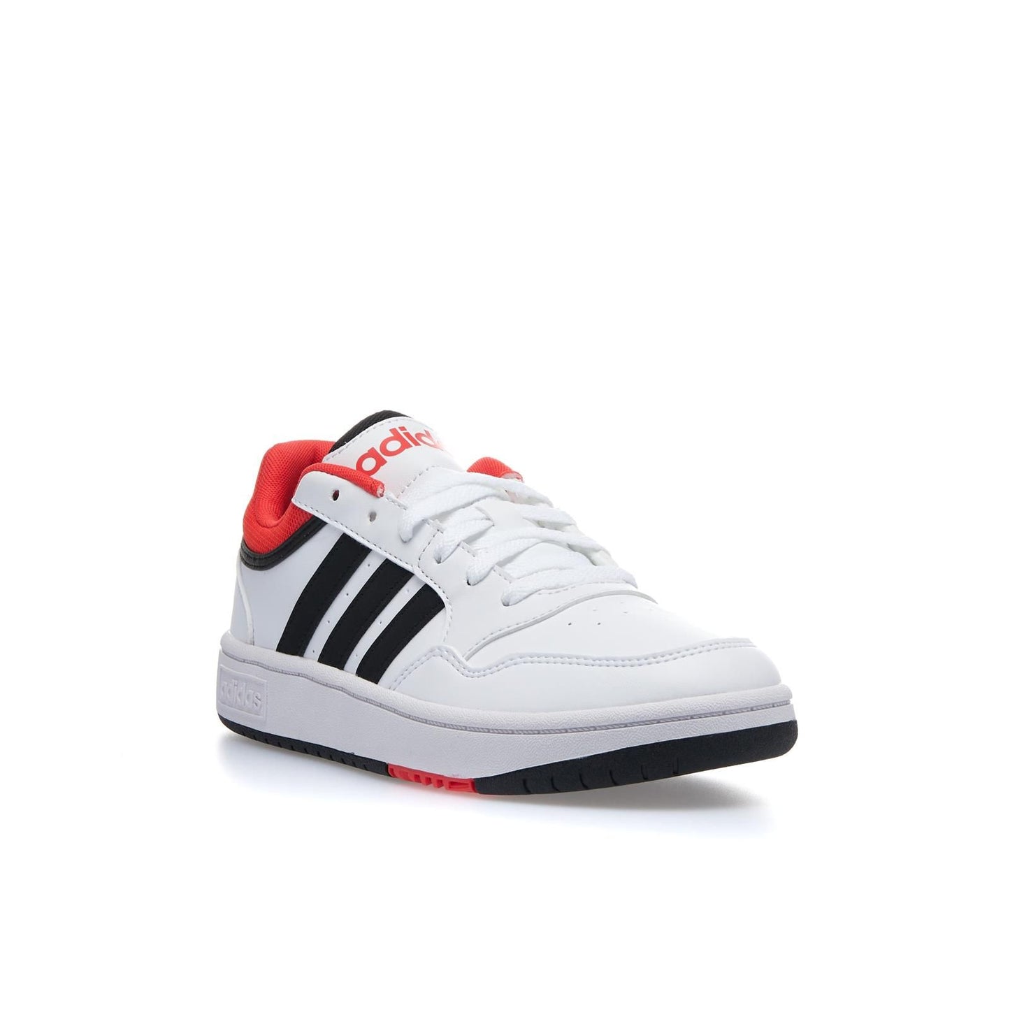 Adidas HOOPS 3.0 K, Sneaker Unisex Ragazzo - Bianco, Rosso