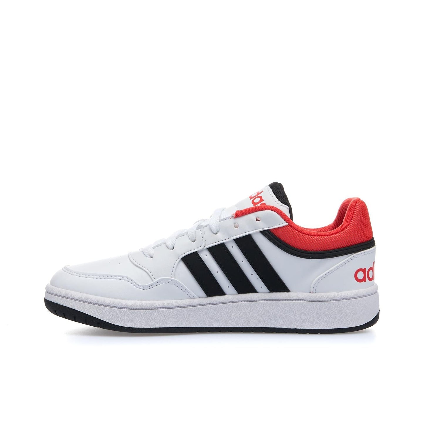 Adidas HOOPS 3.0 K, Sneaker Unisex Ragazzo - Bianco, Rosso