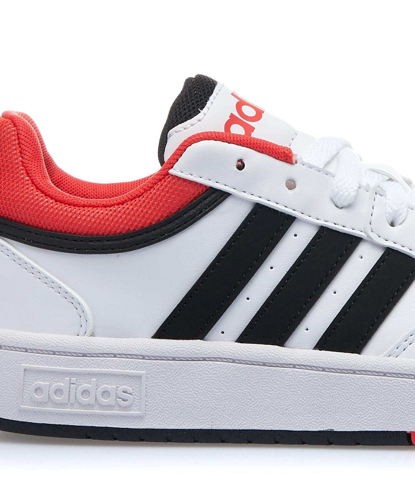 Adidas HOOPS 3.0 K, Sneaker Unisex Ragazzo - Bianco, Rosso