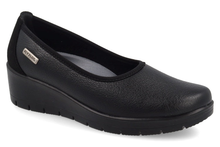 Fly Flot 18 X15 ZX Casual Ballerina Shoes Woman In Microfibra Elastica - Nero