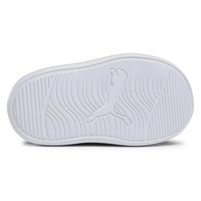 Sneakers PUMA Courtflex V2 Mesh V Inf, Unisex-Bambini -White, Navy