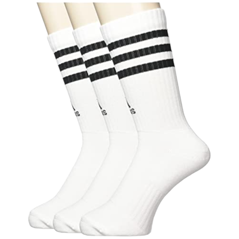 Calzini adidas 3s C SPW CRW 3p, Nero/Bianco, Unisex-Adulto