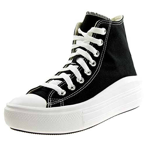 Scarpe Converse Move Platform Hi Sneakers da Donna, Nero | Bianco