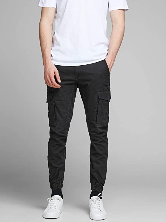 Pantalone Cargo Nero uomini Jack & Jones  JJIPAUL