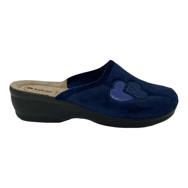 Pantofole Inblu Cuori abbracciati, Donna, Blu