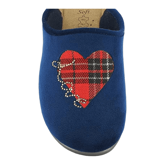 Pantofole Inblu Cuore Tirolese Love, Donna, Blu