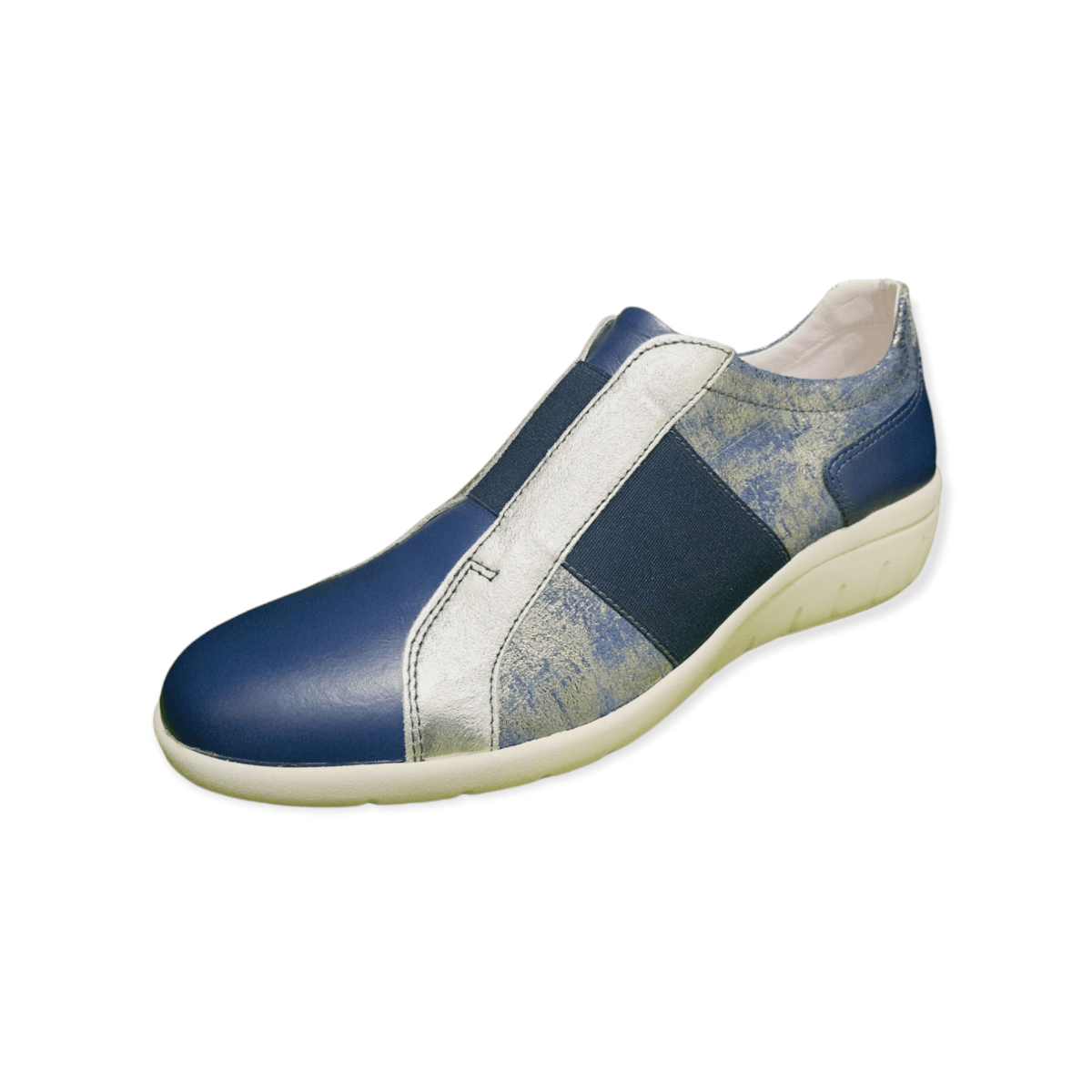 Scarpe Sneakers Agorà Casual per Donna Made in Italy, Blu