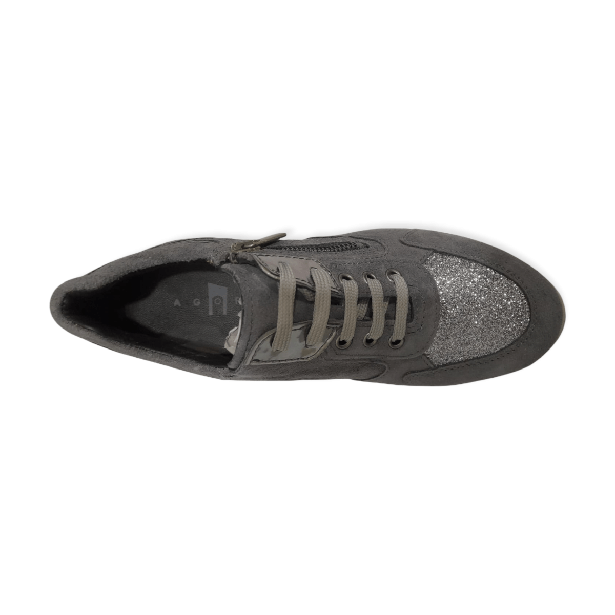 Scarpe Donna Sneakers Agorà Casual Made in Italy, Grigio | Nero