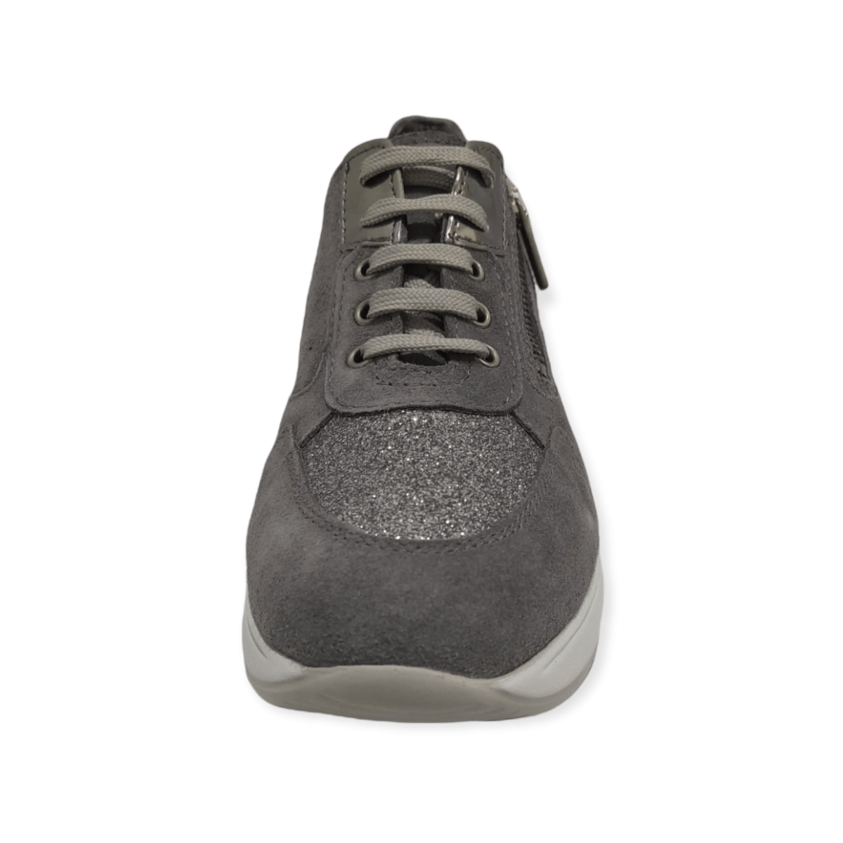 Scarpe Donna Sneakers Agorà Casual Made in Italy, Grigio | Nero