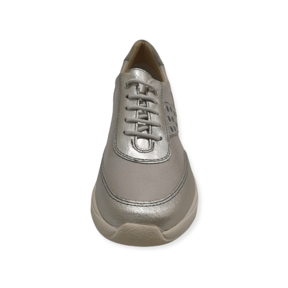 Scarpe Donna Agorà Sneakers Casual Made in Italy, Grigio | Perla