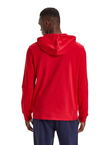 Felpa Diadora - Hoodie Big Logo per Uomo, Rosso | Blu | Nero