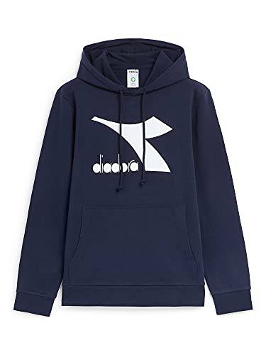 Felpa Diadora - Hoodie Big Logo per Uomo, Rosso | Blu | Nero