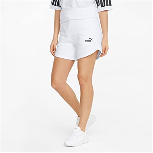 Pantaloncini PUMA Ess 5"" High Waist Shorts TR , Nero | Bianco, Donna